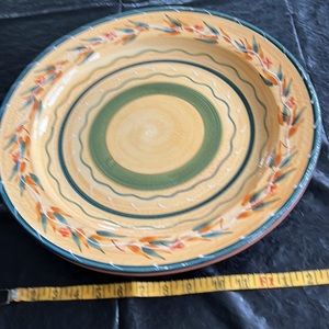 Large Round 14” Platter Made In Italy NWOT